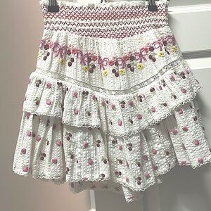 Adorable, unique LSF mini skirt.